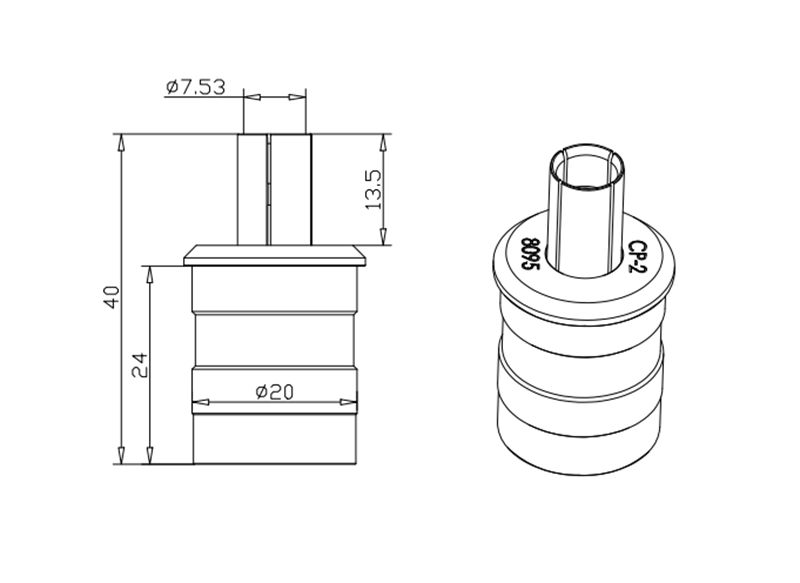 tool pod 20mm for tongtai drills machine