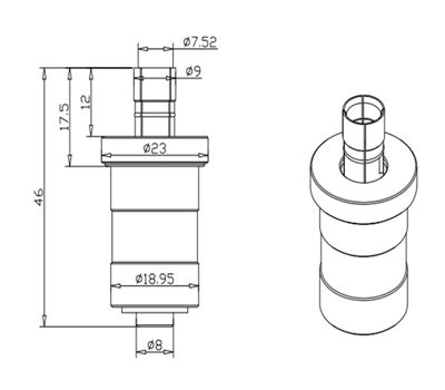 Tool change 19mm for PCB Tailiang / Hans / Henghai/ Weijia Routing machine