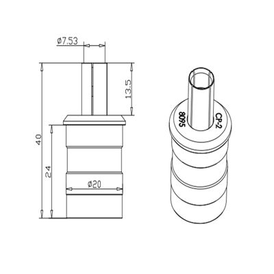 Tool pod (CPD) 20mm for PCB Tongtai drilling machine 